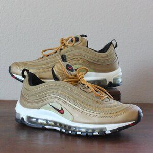 Nike Gold and Black Sneakers